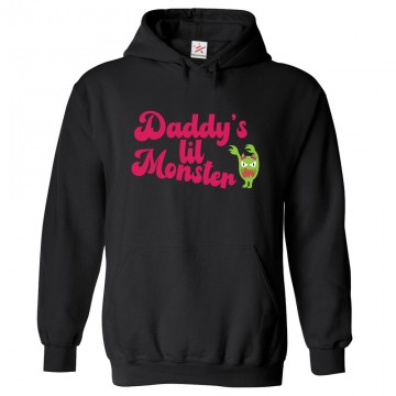 Daddy's Lil Monster Classic Kids and Adults Pullover Hoodie For Daddy's Girls							 									 									